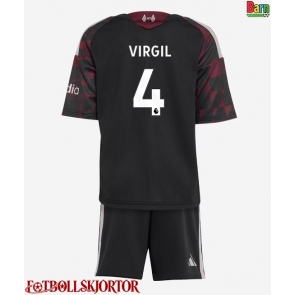 Liverpool Virgil van Dijk #4 Tredje Kläder Barn 2026-27 Kortärmad (+ Korta byxor)